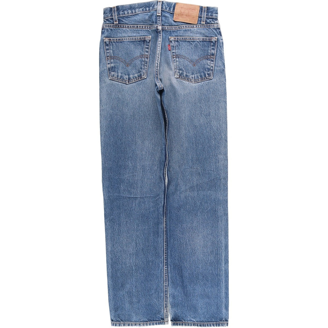 00'S Levi's 505 REGULAR FIT STRAIGHT LEG tapered denim pants for men, W30 equivalent cotton blue type Vintage Second Hand