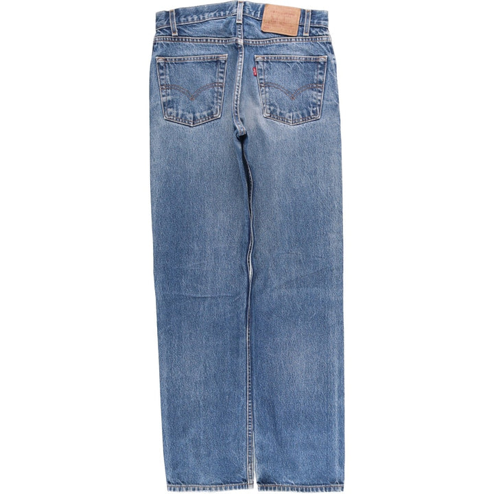 00'S Levi's 505 REGULAR FIT STRAIGHT LEG tapered denim pants for men, W30 equivalent cotton blue type Vintage Second Hand
