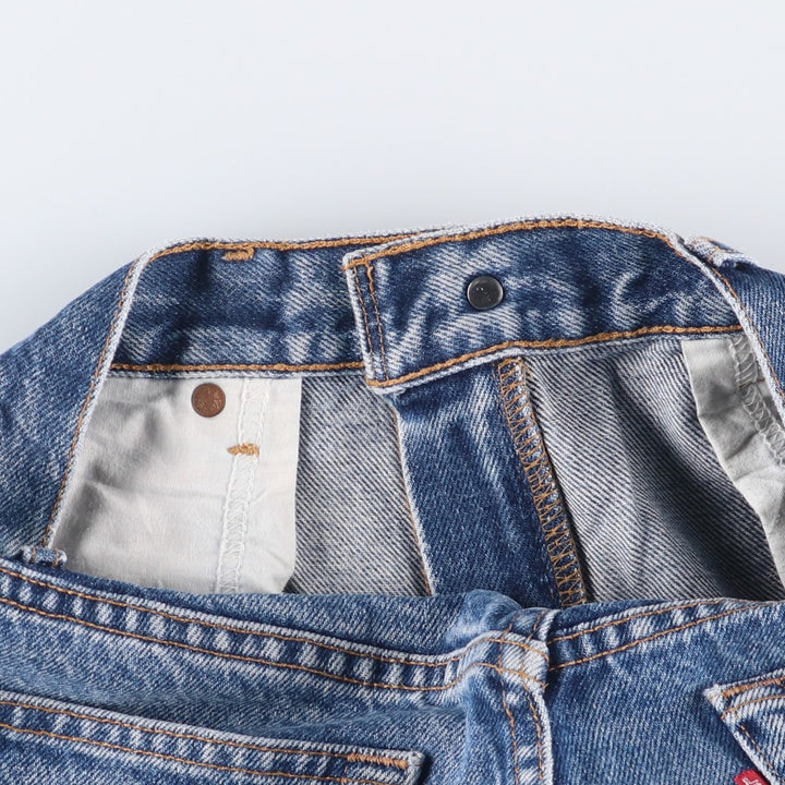 00'S Levi's 505 REGULAR FIT STRAIGHT LEG tapered denim pants for men, W30 equivalent cotton blue type Vintage Second Hand