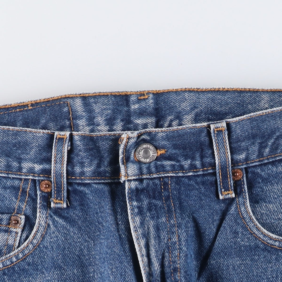 00'S Levi's 505 REGULAR FIT STRAIGHT LEG tapered denim pants for men, W30 equivalent cotton blue type Vintage Second Hand