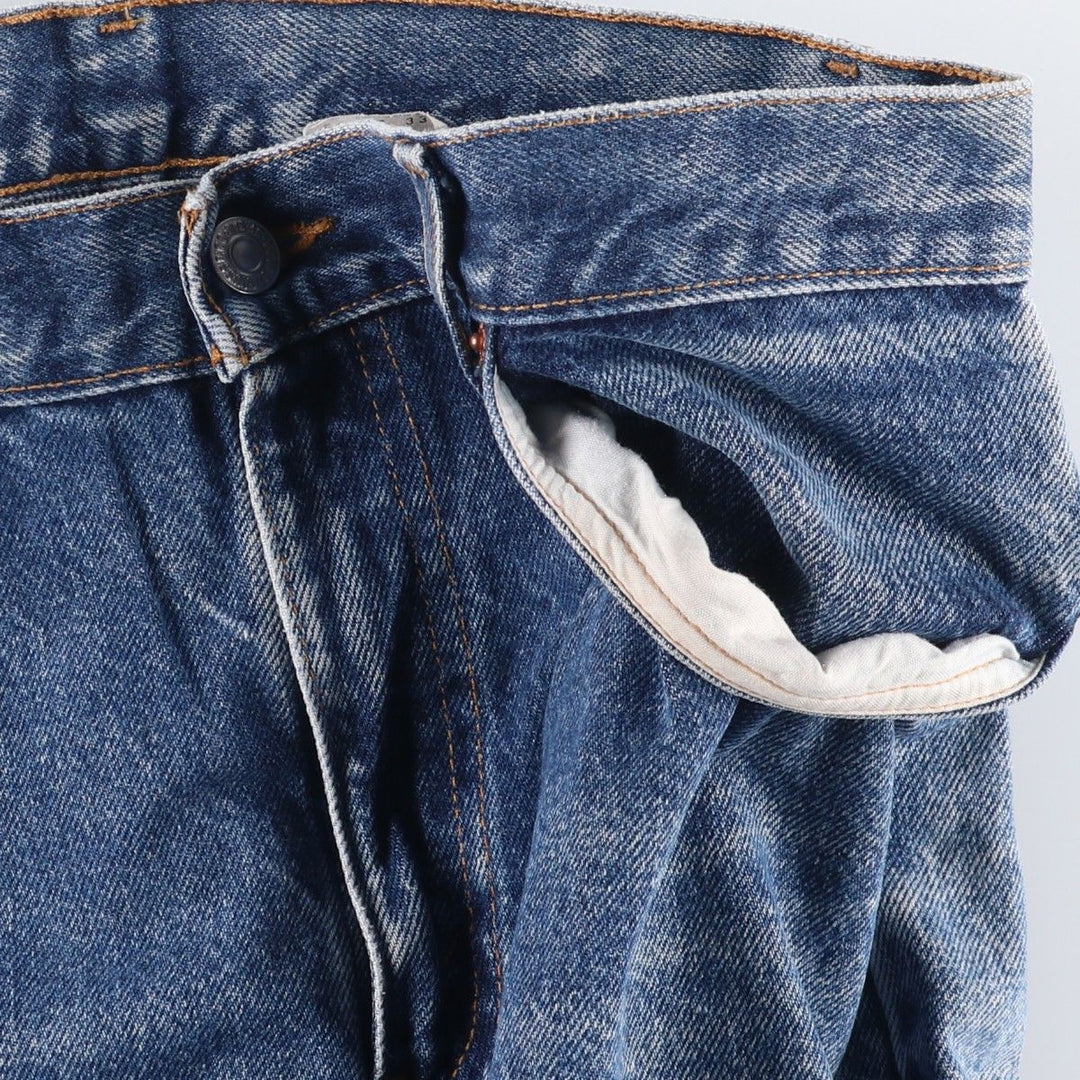 00'S Levi's 505 REGULAR FIT STRAIGHT LEG tapered denim pants for men, W30 equivalent cotton blue type Vintage Second Hand