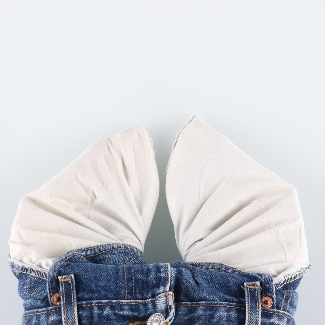 00'S Levi's 505 REGULAR FIT STRAIGHT LEG tapered denim pants for men, W30 equivalent cotton blue type Vintage Second Hand