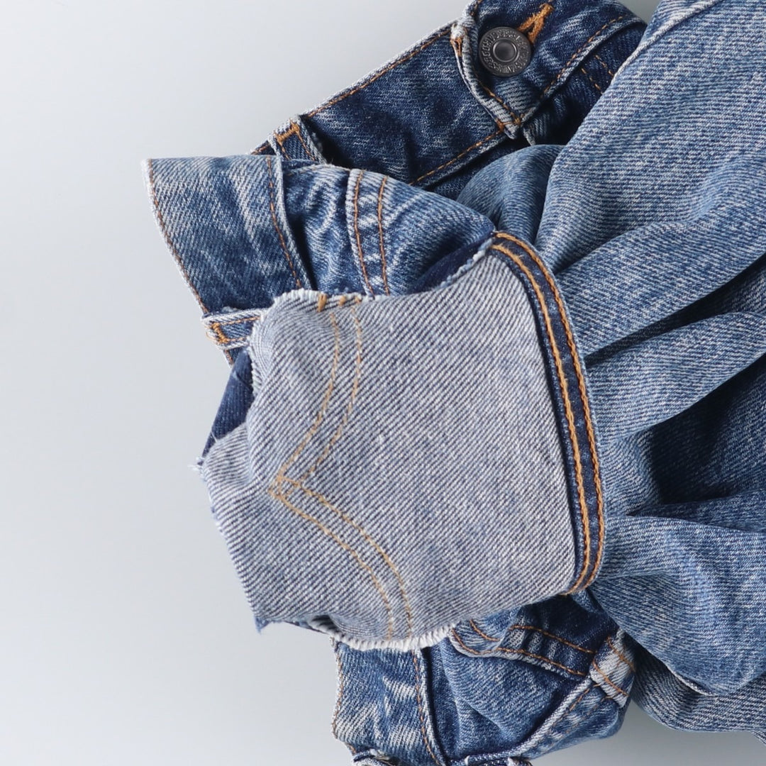 00'S Levi's 505 REGULAR FIT STRAIGHT LEG tapered denim pants for men, W30 equivalent cotton blue type Vintage Second Hand