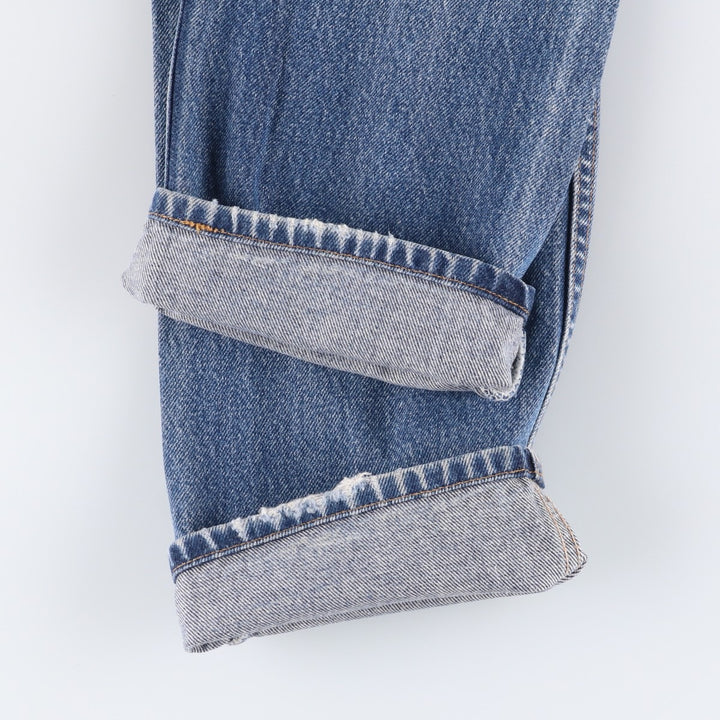 00'S Levi's 505 REGULAR FIT STRAIGHT LEG tapered denim pants for men, W30 equivalent cotton blue type Vintage Second Hand