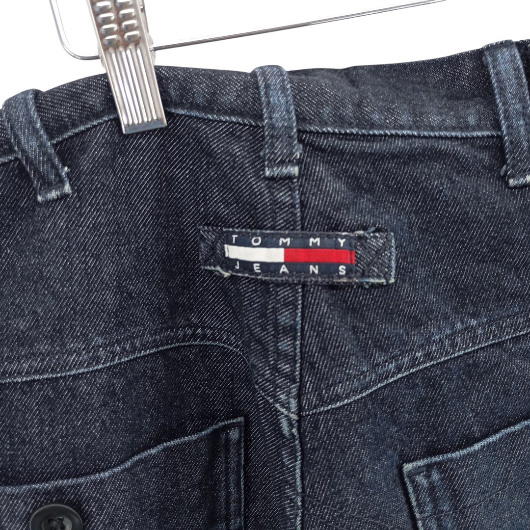 Vintage 90'S Tommy Hilfiger Jeans double-knee straight-leg denim pants, men's size W34. cotton navy blue type Vintage Second Hand