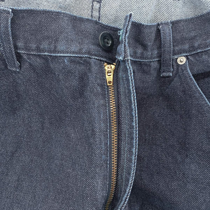 Vintage 90'S Tommy Hilfiger Jeans double-knee straight-leg denim pants, men's size W34. cotton navy blue type Vintage Second Hand