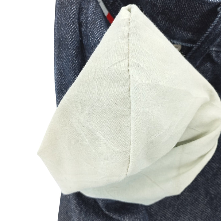 Vintage 90'S Tommy Hilfiger Jeans double-knee straight-leg denim pants, men's size W34. cotton navy blue type Vintage Second Hand