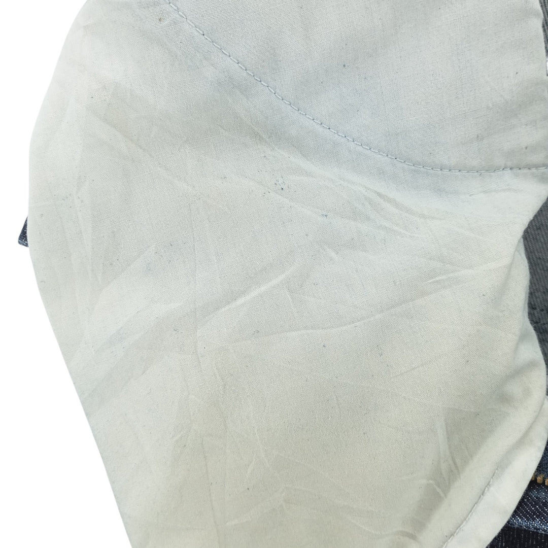 Vintage 90'S Tommy Hilfiger Jeans double-knee straight-leg denim pants, men's size W34. cotton navy blue type Vintage Second Hand