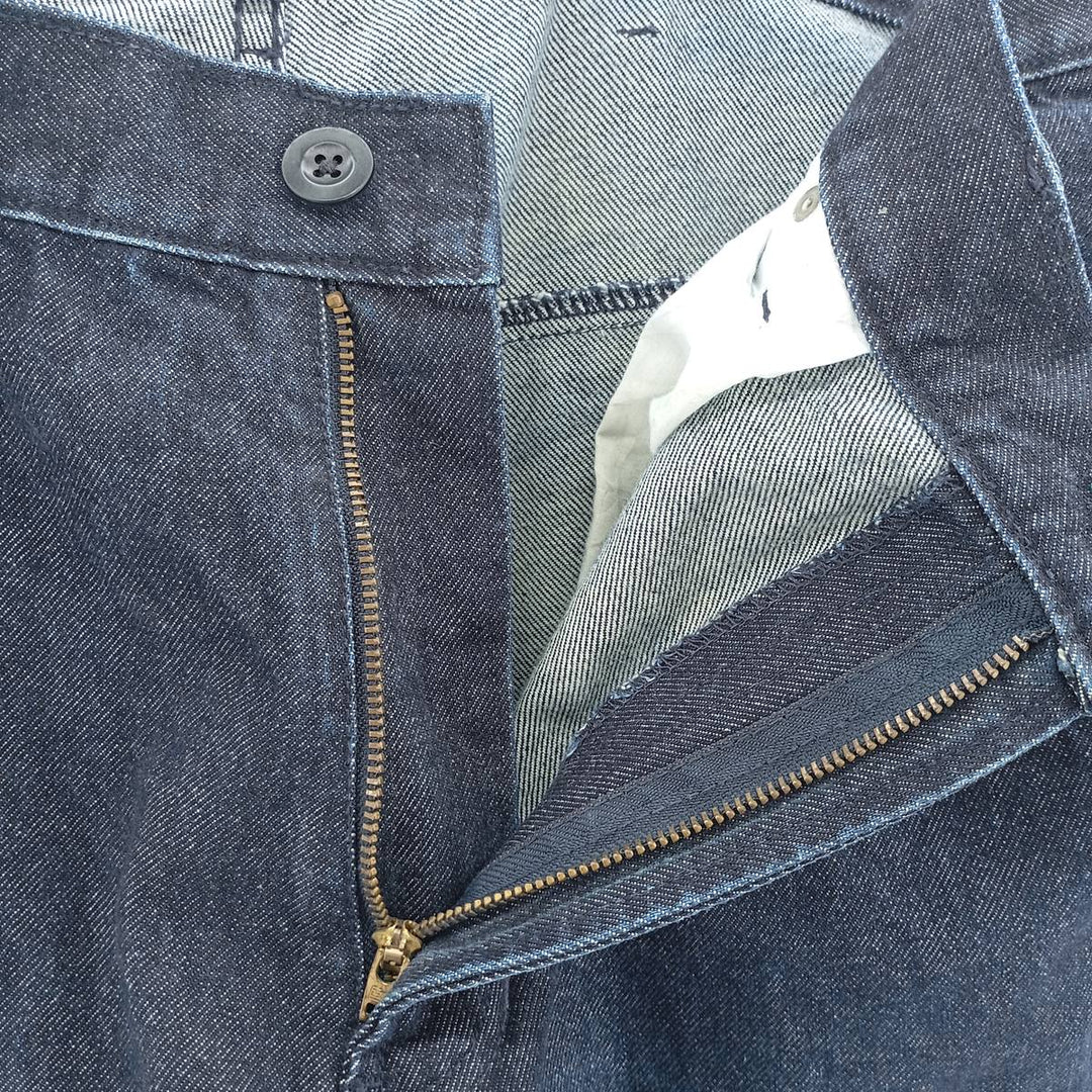 Vintage 90'S Tommy Hilfiger Jeans double-knee straight-leg denim pants, men's size W34. cotton navy blue type Vintage Second Hand