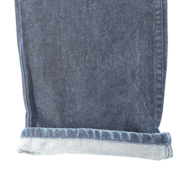 Vintage 90'S Tommy Hilfiger Jeans double-knee straight-leg denim pants, men's size W34. cotton navy blue type Vintage Second Hand