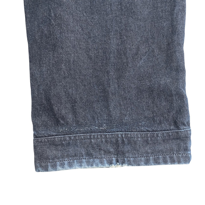 Vintage 90'S Tommy Hilfiger Jeans double-knee straight-leg denim pants, men's size W34. cotton navy blue type Vintage Second Hand