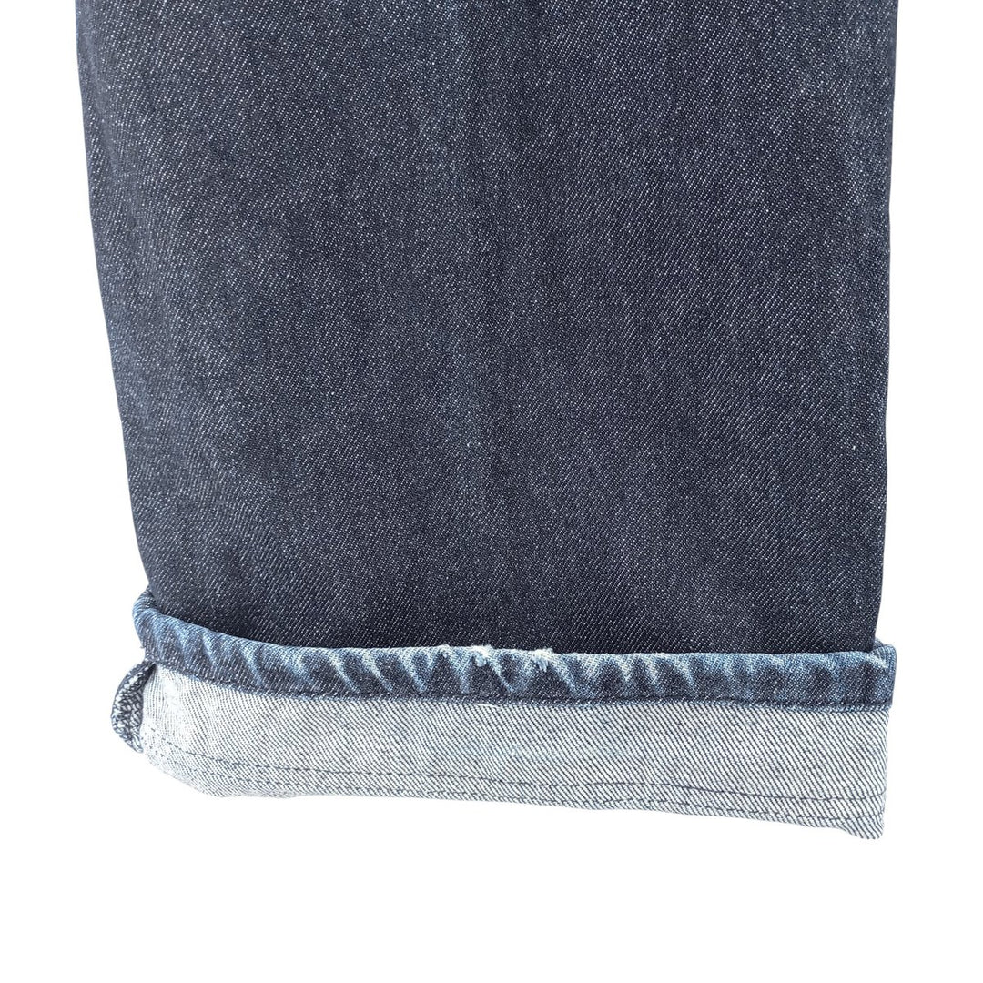 Vintage 90'S Tommy Hilfiger Jeans double-knee straight-leg denim pants, men's size W34. cotton navy blue type Vintage Second Hand