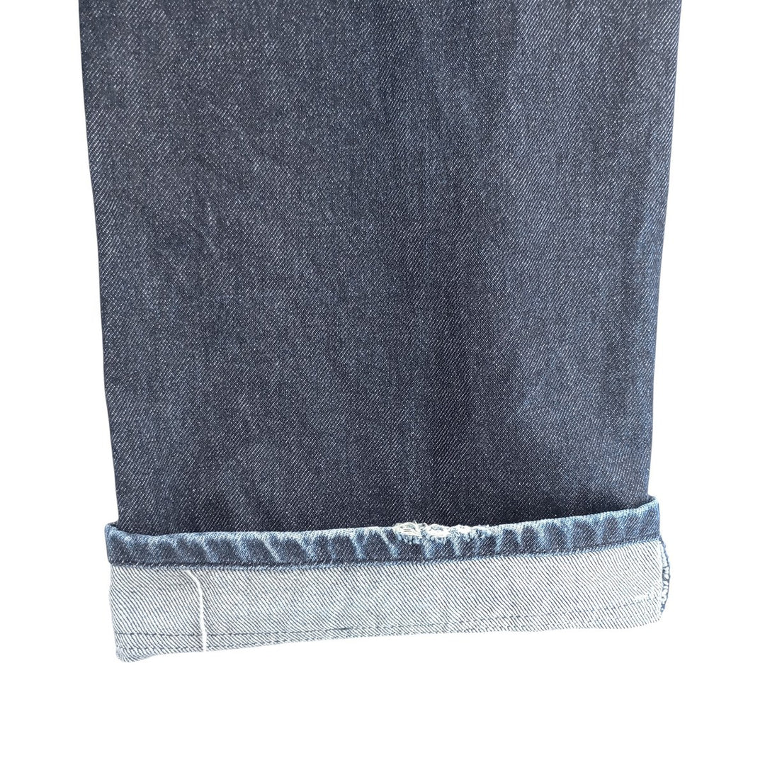 Vintage 90'S Tommy Hilfiger Jeans double-knee straight-leg denim pants, men's size W34. cotton navy blue type Vintage Second Hand