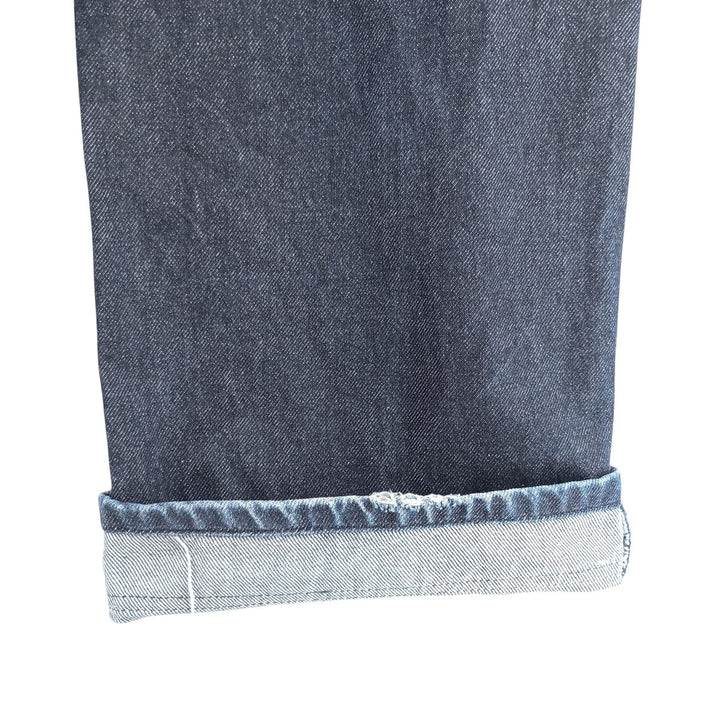 Vintage 90'S Tommy Hilfiger Jeans double-knee straight-leg denim pants, men's size W34. cotton navy blue type Vintage Second Hand