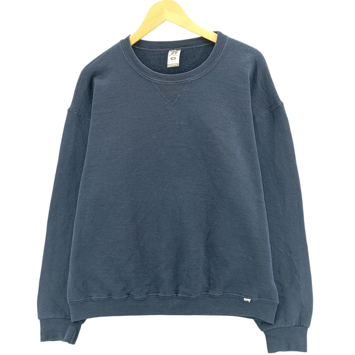 Russell Dri-POWER plain blank sweatshirt, men's size M cotton navy blue type Vintage Second Hand