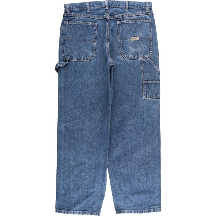 00'S Wrangler CARPENTER denim painter pants for men, equivalent to W34 cotton blue type Vintage Second Hand