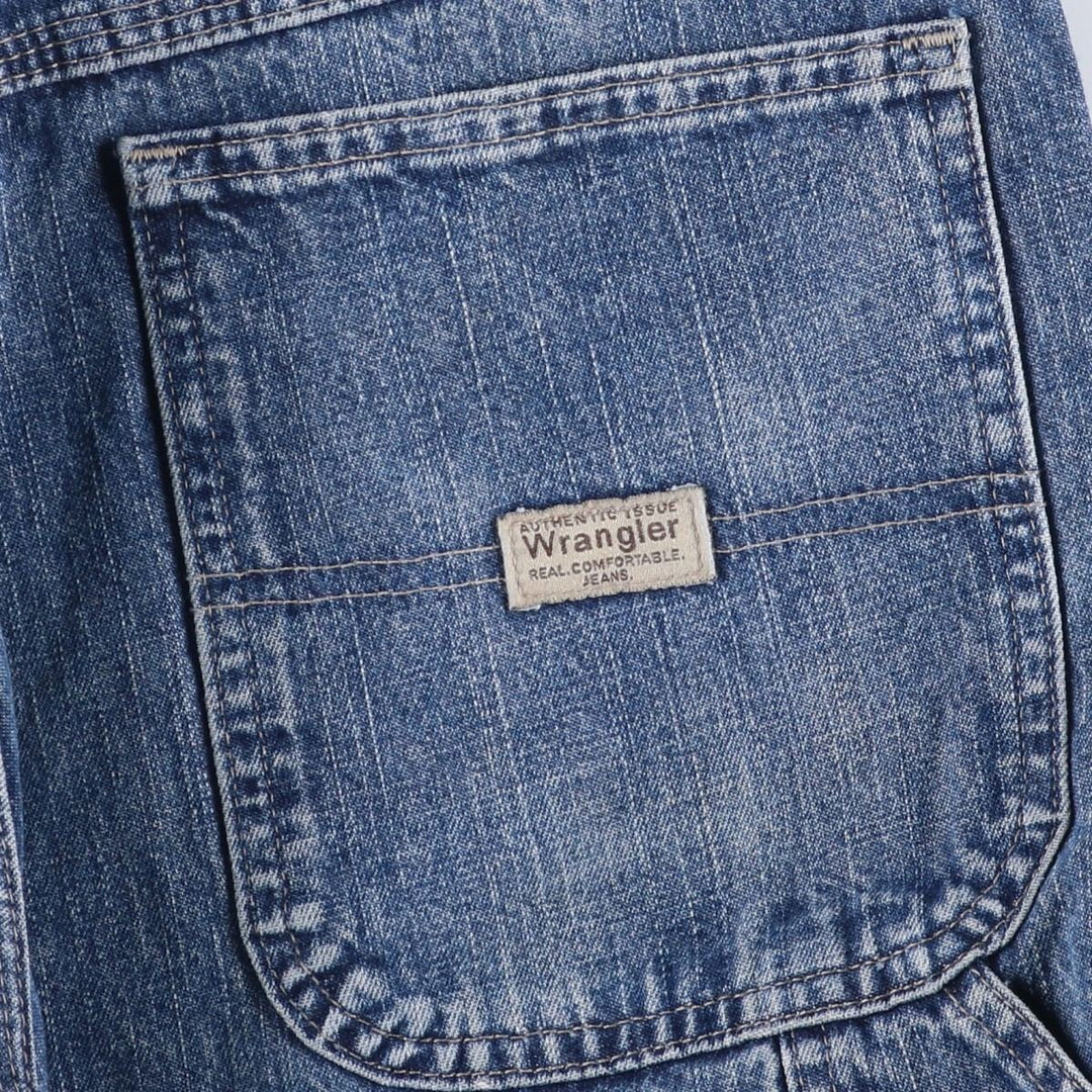 00'S Wrangler CARPENTER denim painter pants for men, equivalent to W34 cotton blue type Vintage Second Hand