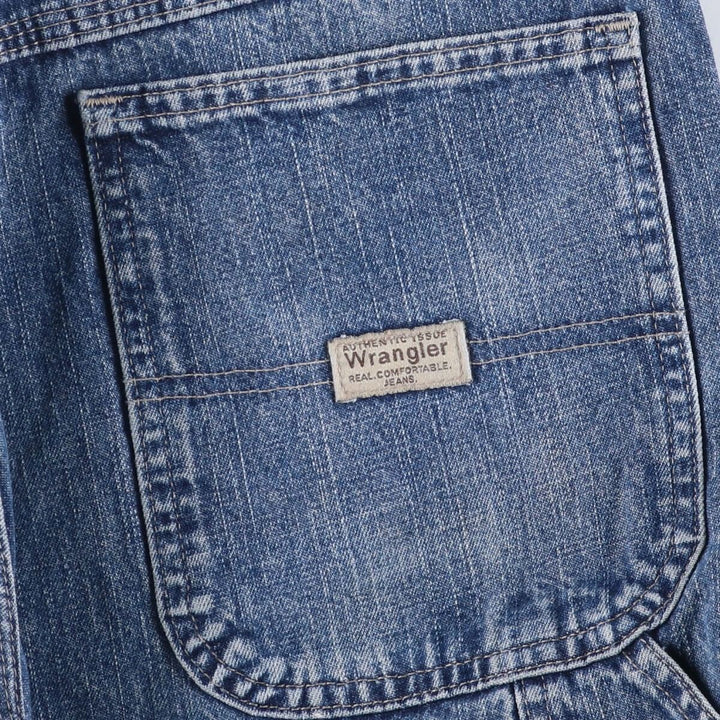 00'S Wrangler CARPENTER denim painter pants for men, equivalent to W34 cotton blue type Vintage Second Hand