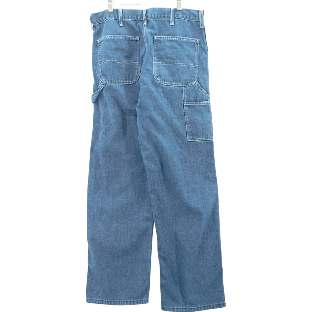 ROEBUCKS Denim Painter Pants, Made in USA, Men's, Size W33 unclear blue type Vintage Second Hand