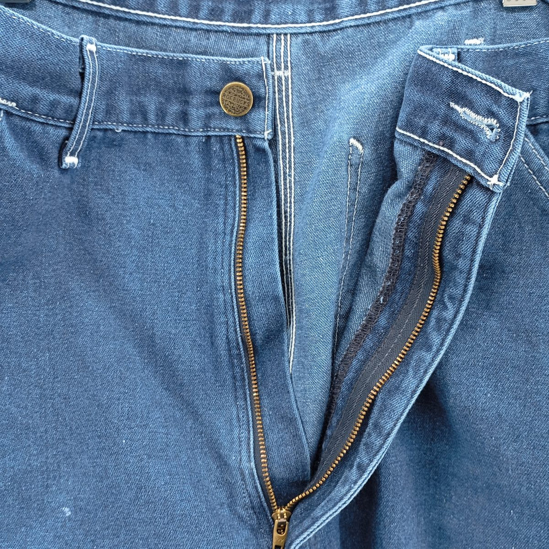 ROEBUCKS Denim Painter Pants, Made in USA, Men's, Size W33 unclear blue type Vintage Second Hand