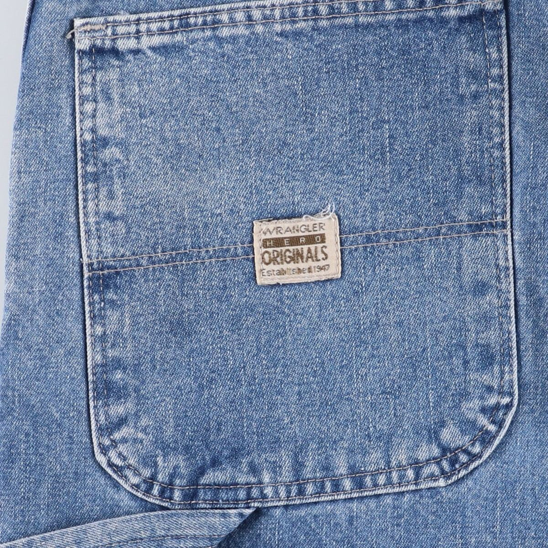 Wrangler HERO Denim Painter Pants for Men, W35 equivalent unclear blue type Vintage Second Hand