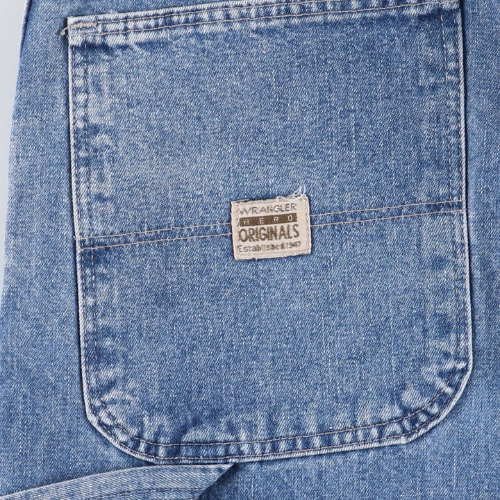 Wrangler HERO Denim Painter Pants for Men, W35 equivalent unclear blue type Vintage Second Hand