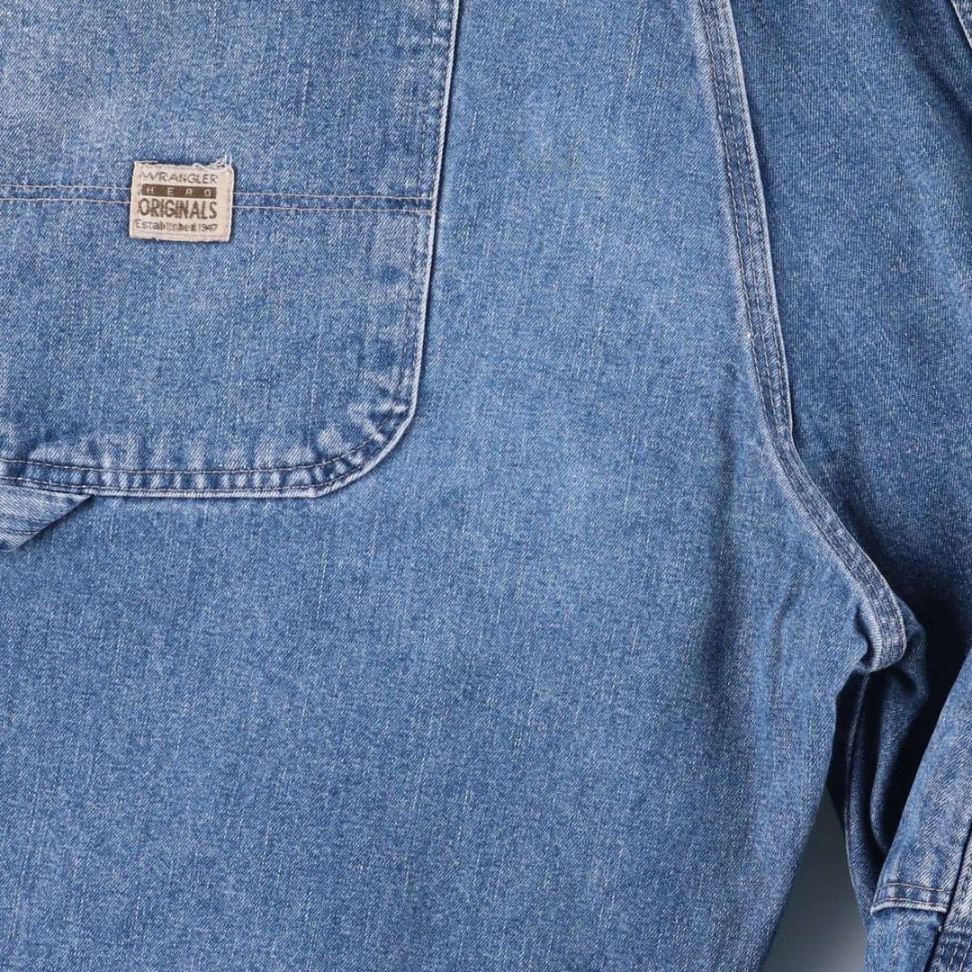 Wrangler HERO Denim Painter Pants for Men, W35 equivalent unclear blue type Vintage Second Hand