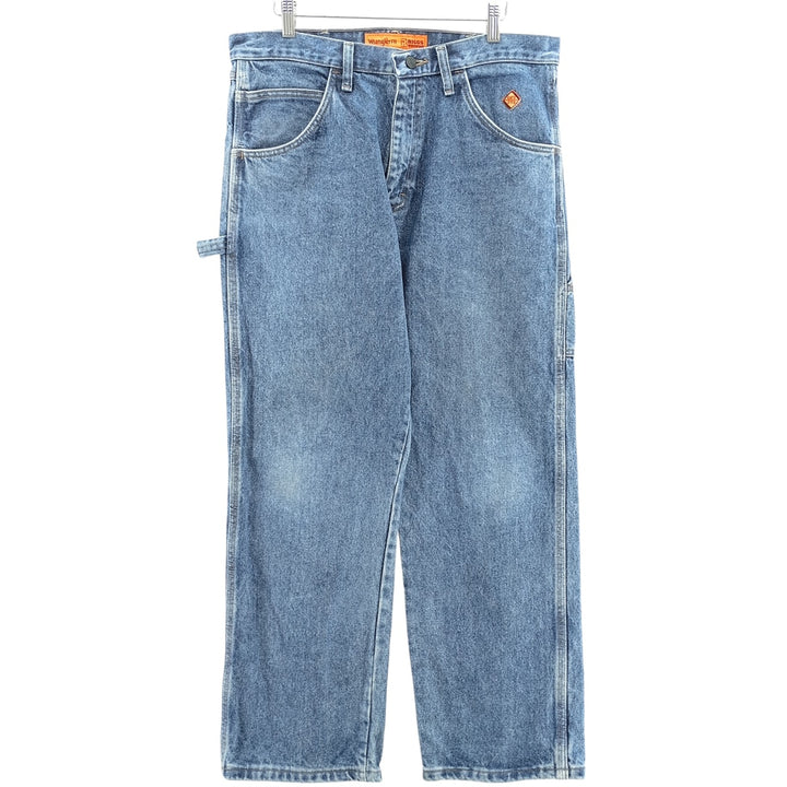 Wrangler FR RIGGS WORKWEAR Denim Painter Pants, Men's, Size W34 cotton blue type Vintage Second Hand