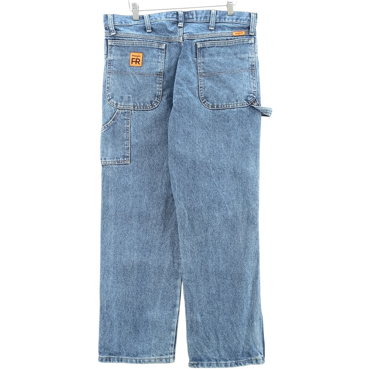 Wrangler FR RIGGS WORKWEAR Denim Painter Pants, Men's, Size W34 cotton blue type Vintage Second Hand