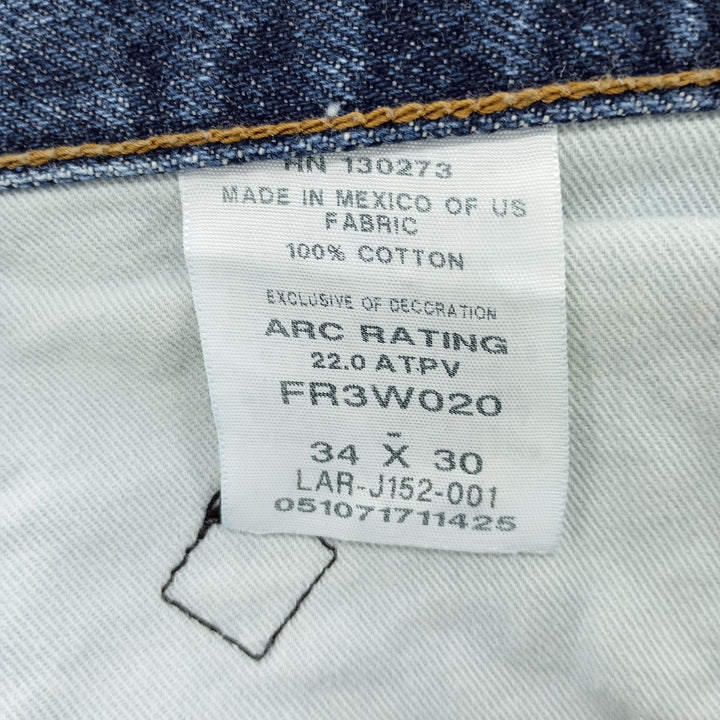 Wrangler FR RIGGS WORKWEAR Denim Painter Pants, Men's, Size W34 cotton blue type Vintage Second Hand
