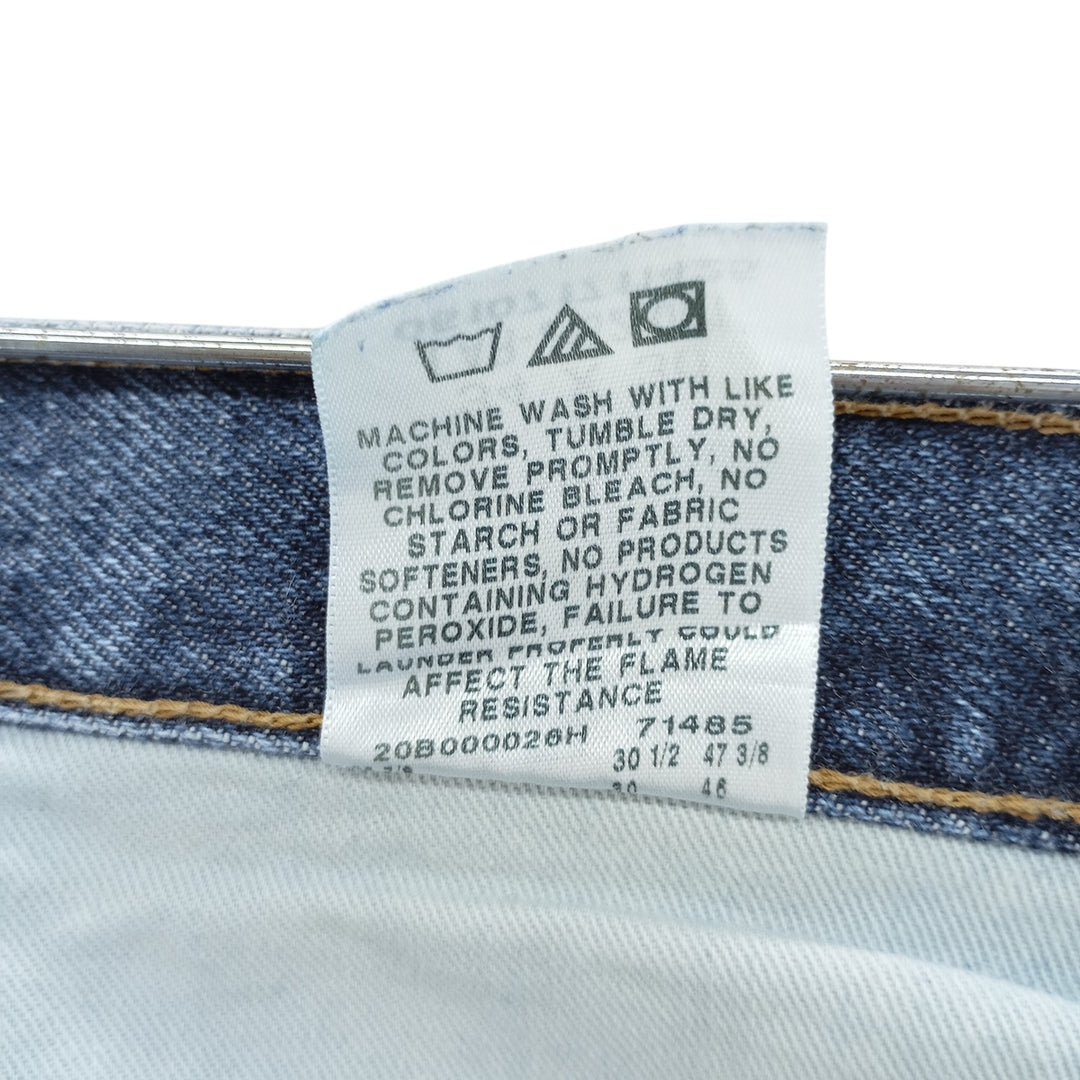 Wrangler FR RIGGS WORKWEAR Denim Painter Pants, Men's, Size W34 cotton blue type Vintage Second Hand