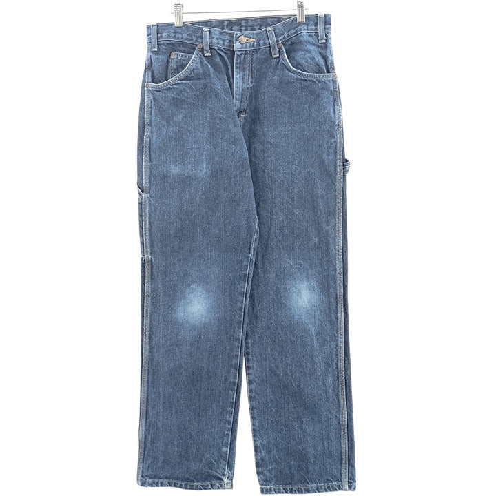 Dickies denim painter pants for men, equivalent to W32 cotton blue type Vintage Second Hand