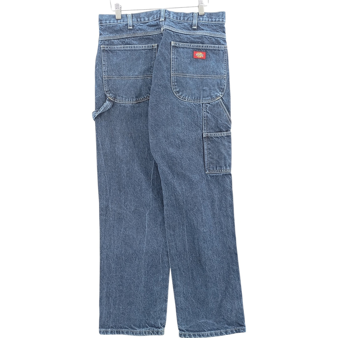 Dickies denim painter pants for men, equivalent to W32 cotton blue type Vintage Second Hand