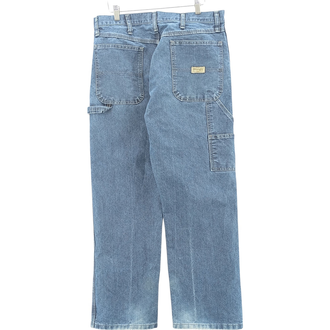 00'S Wrangler CARPENTER denim painter pants for men, equivalent to W34 cotton blue type Vintage Second Hand