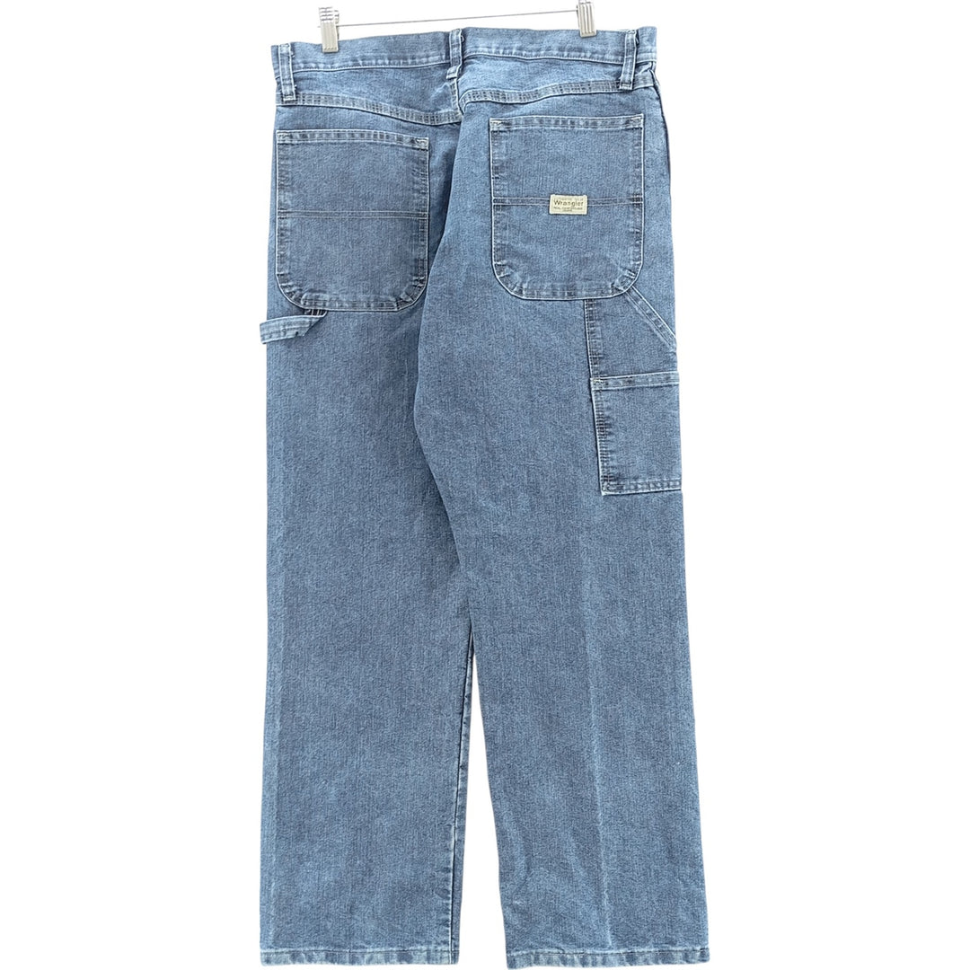 00'S Wrangler CARPENTER denim painter pants for men, equivalent to W33 cotton blue type Vintage Second Hand