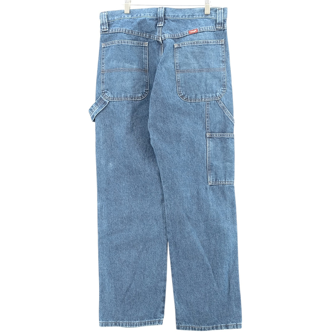 00'S Wrangler CARPENTER denim painter pants for men, equivalent to W32 cotton blue type Vintage Second Hand