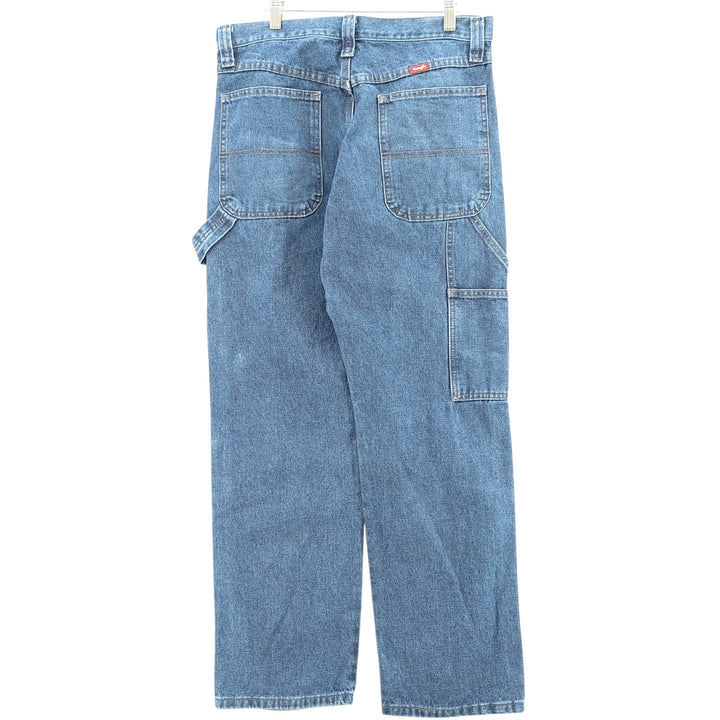 00'S Wrangler CARPENTER denim painter pants for men, equivalent to W32 cotton blue type Vintage Second Hand