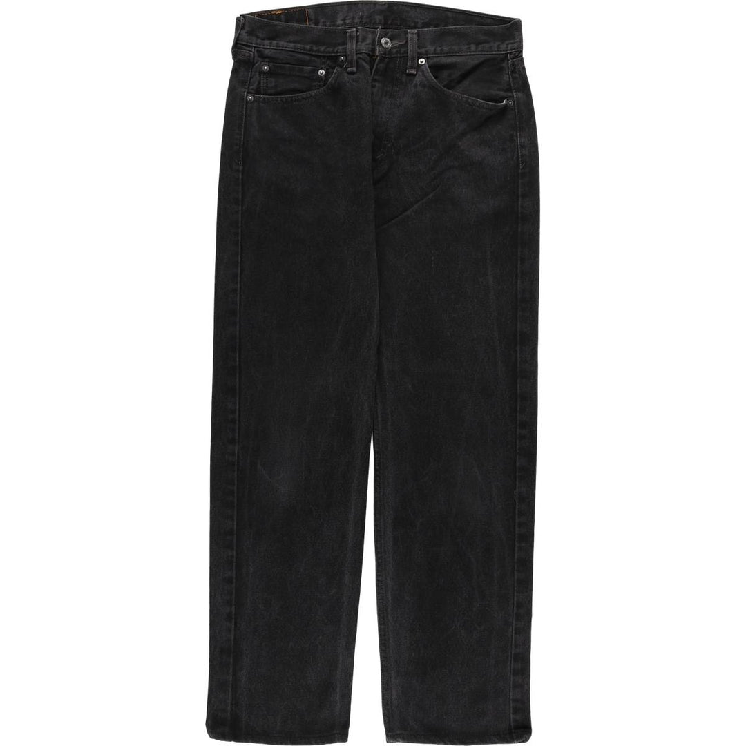 Levi's 505 Black Denim Tapered Denim Pants for Men, W32 equivalent cotton black type Vintage Second Hand