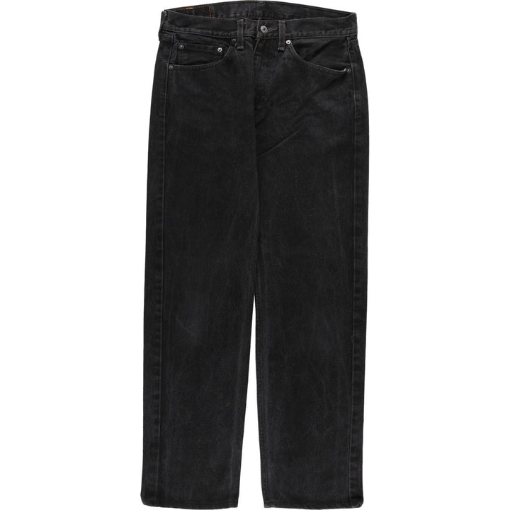 Levi's 505 Black Denim Tapered Denim Pants for Men, W32 equivalent cotton black type Vintage Second Hand