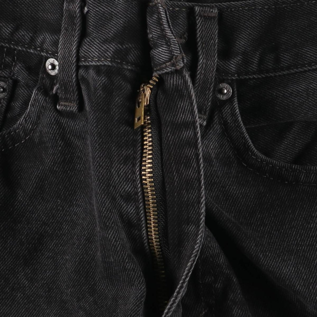 Levi's 505 Black Denim Tapered Denim Pants for Men, W32 equivalent cotton black type Vintage Second Hand