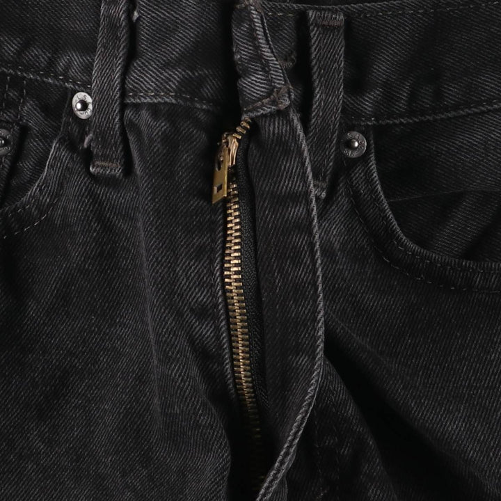 Levi's 505 Black Denim Tapered Denim Pants for Men, W32 equivalent cotton black type Vintage Second Hand