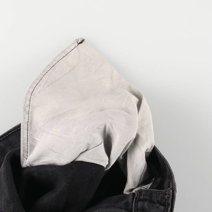 Levi's 505 Black Denim Tapered Denim Pants for Men, W32 equivalent cotton black type Vintage Second Hand