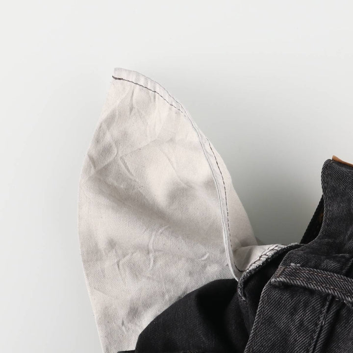 Levi's 505 Black Denim Tapered Denim Pants for Men, W32 equivalent cotton black type Vintage Second Hand