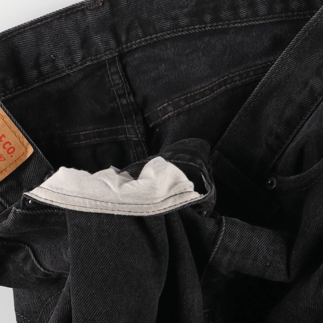 Levi's 505 Black Denim Tapered Denim Pants for Men, W32 equivalent cotton black type Vintage Second Hand