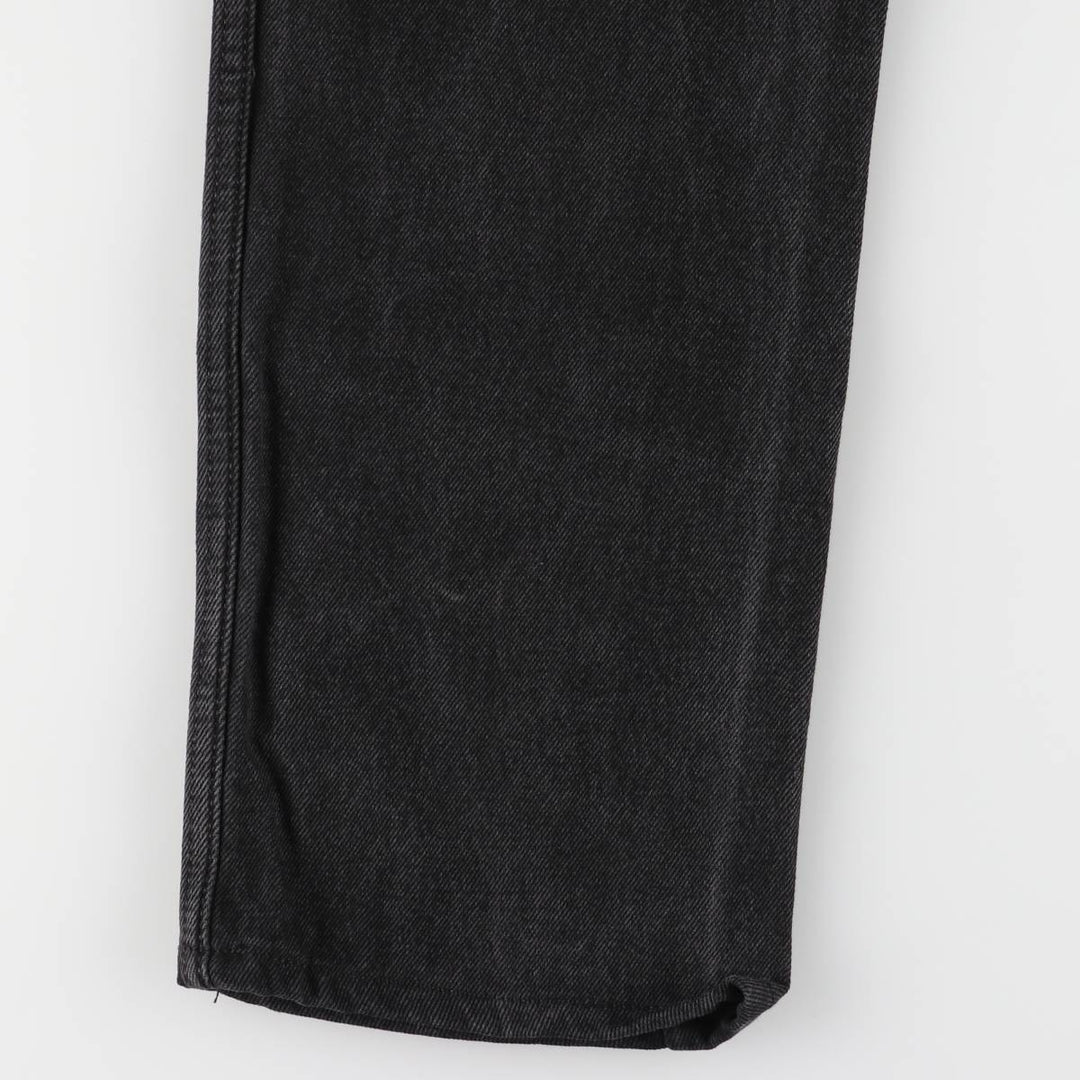 Levi's 505 Black Denim Tapered Denim Pants for Men, W32 equivalent cotton black type Vintage Second Hand