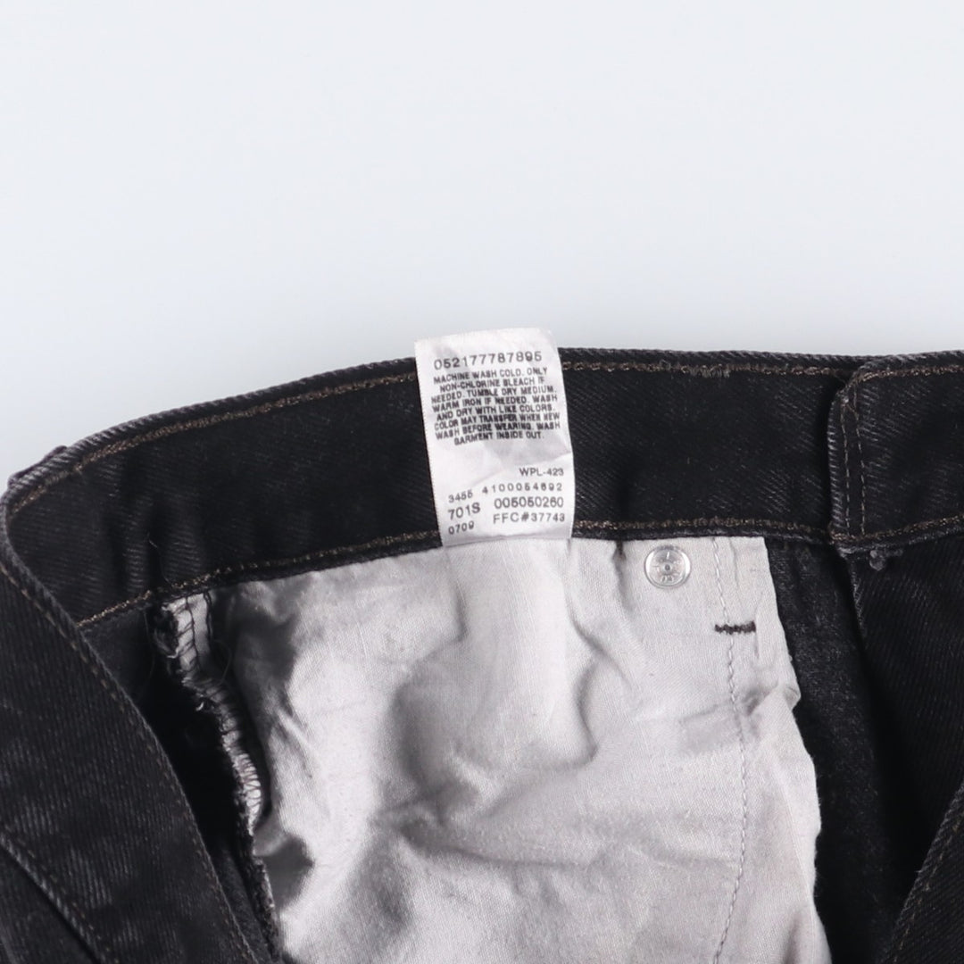 2000'S Levi's 505 Regular Fit Black Denim Tapered Denim Pants, Men's Size W30 cotton black type Vintage Second Hand