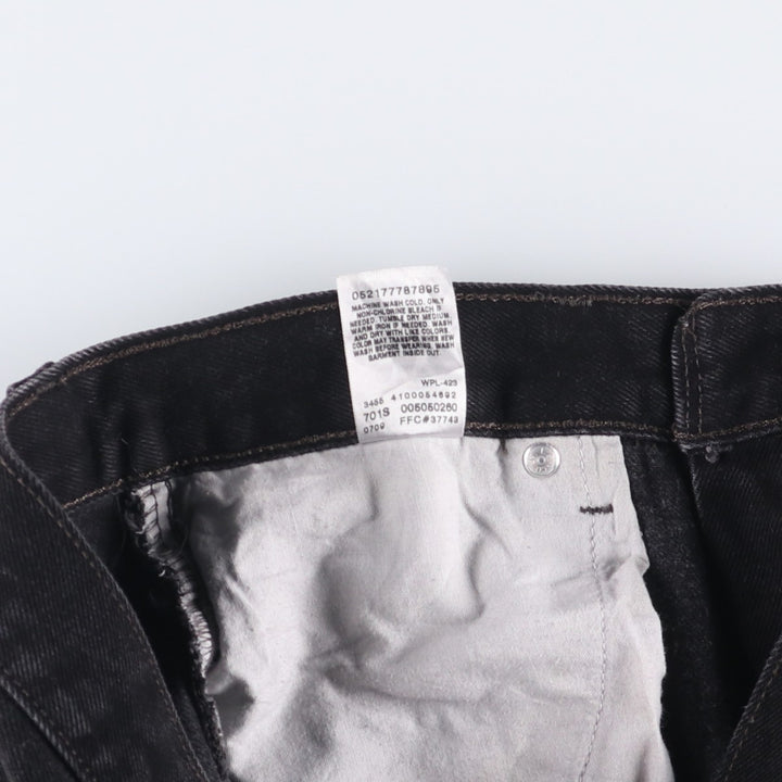 2000'S Levi's 505 Regular Fit Black Denim Tapered Denim Pants, Men's Size W30 cotton black type Vintage Second Hand