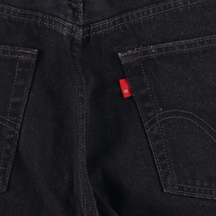 2000'S Levi's 505 Regular Fit Black Denim Tapered Denim Pants, Men's Size W30 cotton black type Vintage Second Hand