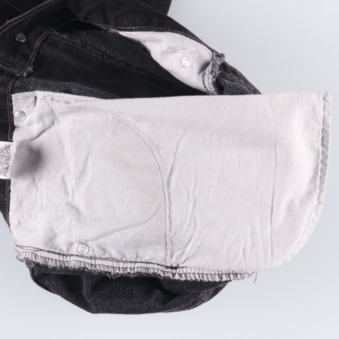 2000'S Levi's 505 Regular Fit Black Denim Tapered Denim Pants, Men's Size W30 cotton black type Vintage Second Hand