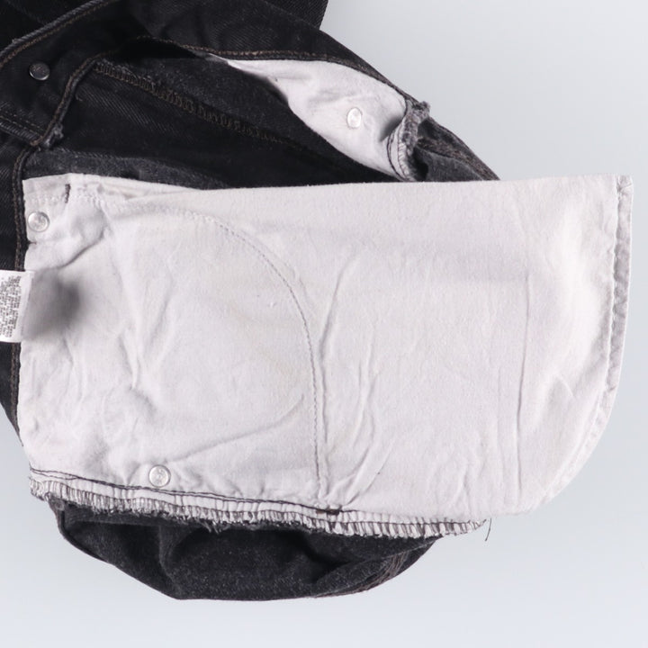 2000'S Levi's 505 Regular Fit Black Denim Tapered Denim Pants, Men's Size W30 cotton black type Vintage Second Hand